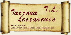 Tatjana Leštarević vizit kartica